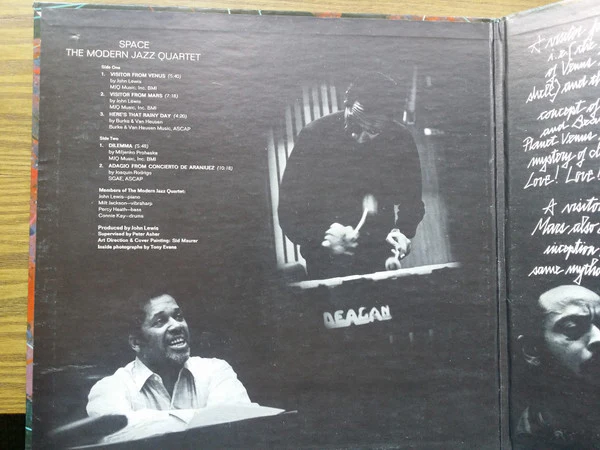 The Modern Jazz Quartet - Space (LP, Album, Los) (Very Good Plus (VG+)) - Image 4