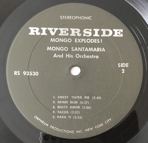 The Mongo Santamaria Orchestra Featuring Nat Adderley And Jimmy Cobb - Mongo Explodes (LP) (Mint (M)) - Image 4