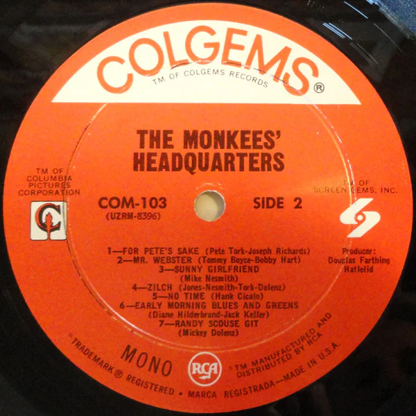 The Monkees - Headquarters (LP, Album, Mono, Hol) (Very Good (VG)) - Image 4