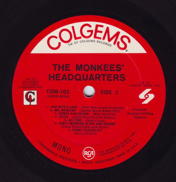 The Monkees - Headquarters (LP, Album, Mono, RE, 7 () (Very Good (VG)) - Image 4