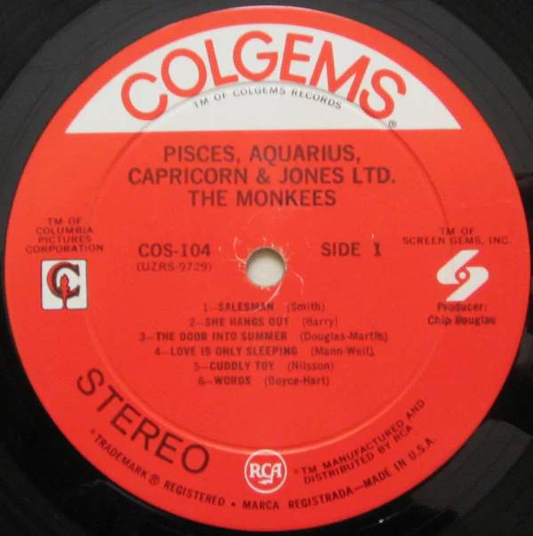 The Monkees - Pisces, Aquarius, Capricorn & Jones Ltd. (LP, Album) (Very Good Plus (VG+)) - Image 3