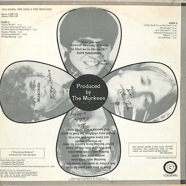 The Monkees - The Birds, The Bees & The Monkees (LP, Album, Roc) (Very Good Plus (VG+)) - Image 2
