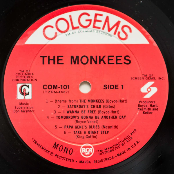 The Monkees - The Monkees (LP, Album, Mono, RP, Ind) (Very Good (VG)) - Image 3