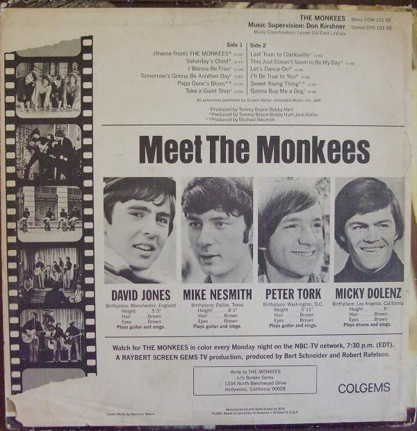 The Monkees - The Monkees (LP, Album, Mono, RP) (Very Good Plus (VG+)) - Image 2