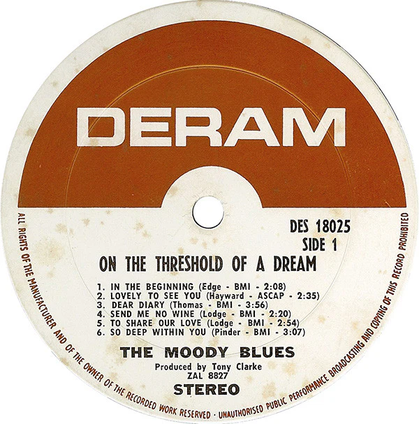 The Moody Blues - On The Threshold Of A Dream (LP, Album, Ter) (Very Good Plus (VG+)) - Image 5