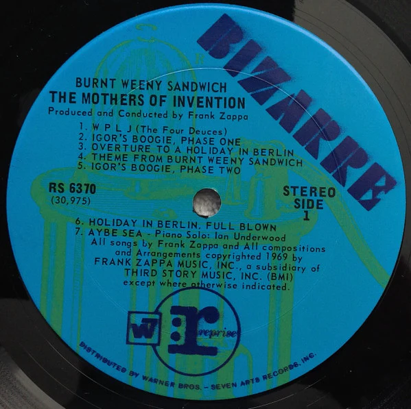 The Mothers - Burnt Weeny Sandwich (LP, Album, Ter) (Very Good (VG)) - Image 4