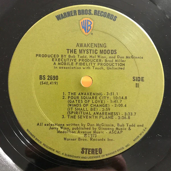 The Mystic Moods Orchestra - Awakening (LP, Album, Pit) (Very Good Plus (VG+)) - Image 4