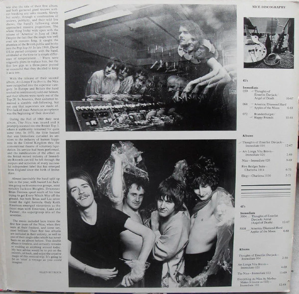 The Nice - The Immediate Story: Volume One (2xLP, Comp) (Near Mint (NM or M-)) - Image 5