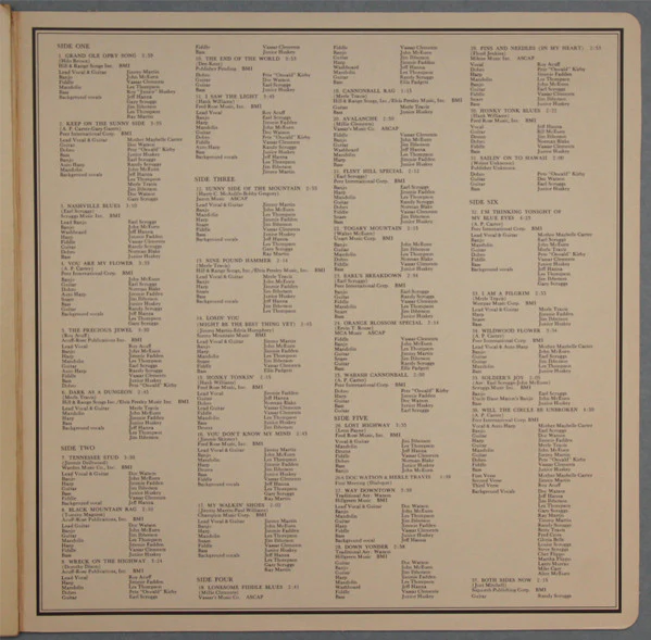 Nitty Gritty Dirt Band Featuring Maybelle Carter, Earl Scruggs, Doc Watson, Roy Acuff, Merle Travis, Jimmy Martin Also Featuring Vassar Clements, Junior Huskey, Norman Blake , Pete 'Oswald' Kirby - Will The Circle Be Unbroken (3xLP, Album, Gat) (Near Mint - Image 5