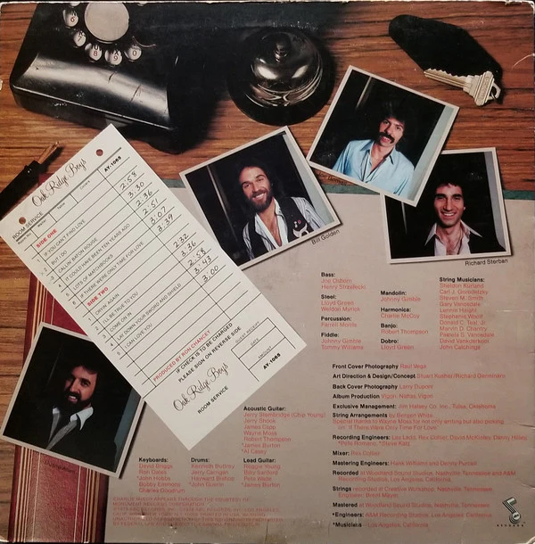 The Oak Ridge Boys - Room Service (LP, Album, Spe) (Very Good Plus (VG+)) - Image 2