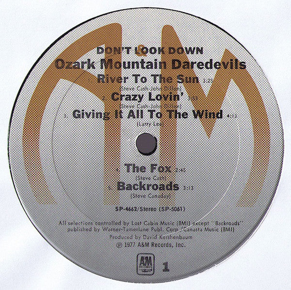 The Ozark Mountain Daredevils - Don't Look Down (LP, Album, Mon) (Very Good (VG)) - Image 3