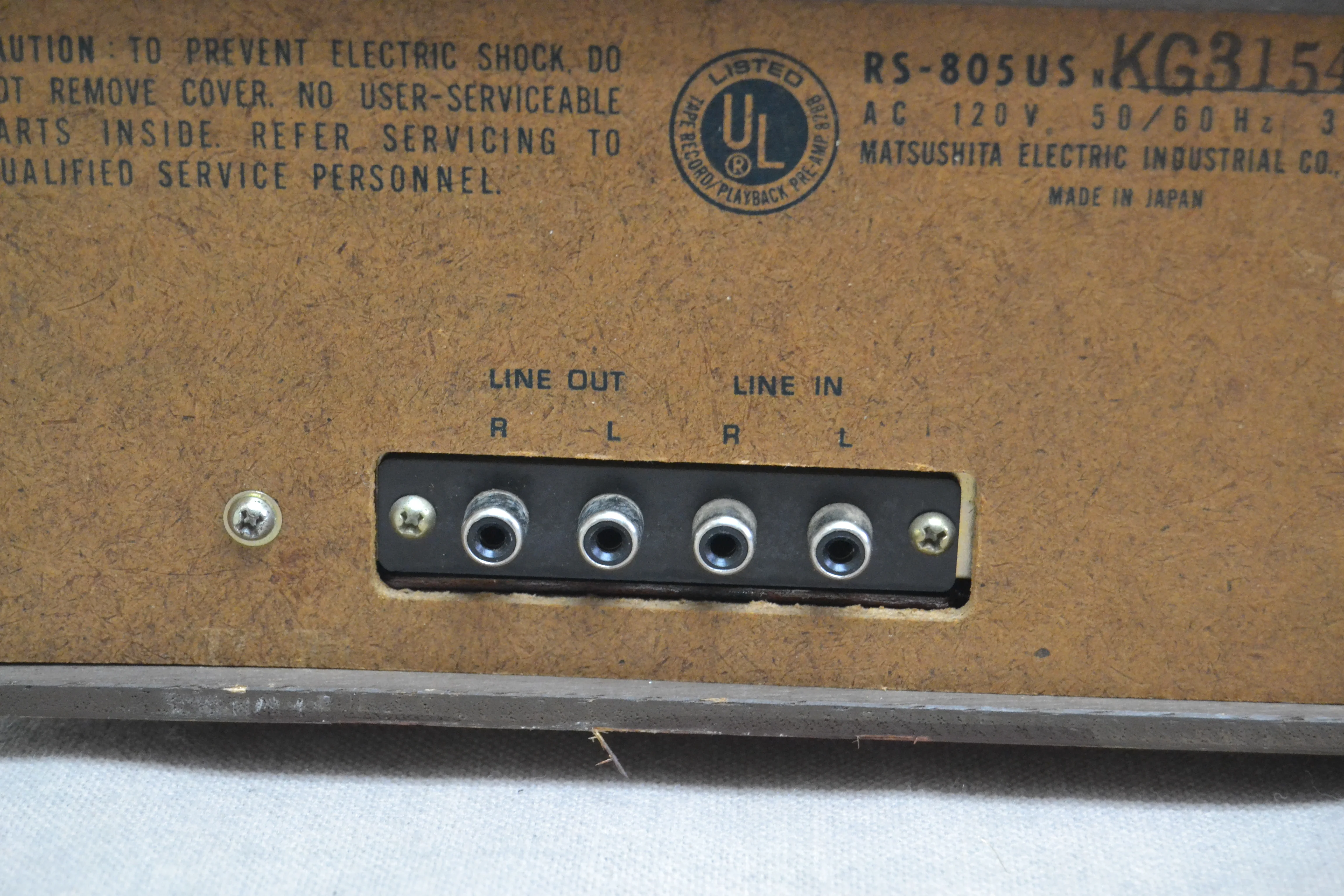 The Panasonic RS-805US - 8 Track Player / Recorder * Fully Serviced * New Belts - Image 9
