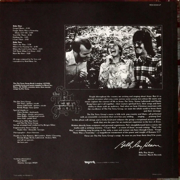 The Pat Terry Group - The Pat Terry Group (LP, Album, Gre) (Very Good Plus (VG+)) - Image 2
