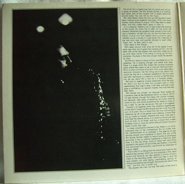 The Phil Woods Quintet - Song For Sisyphus (LP, Album, Ltd, Dir) (Very Good Plus (VG+)) - Image 3