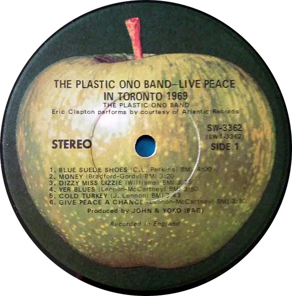 The Plastic Ono Band - Live Peace In Toronto 1969 (LP, Album, Jac) (Very Good (VG)) - Image 3