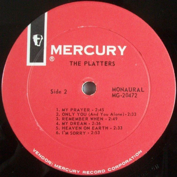 The Platters - Encore Of Golden Hits (LP, Comp, Mono, RE) (Very Good (VG)) - Image 4