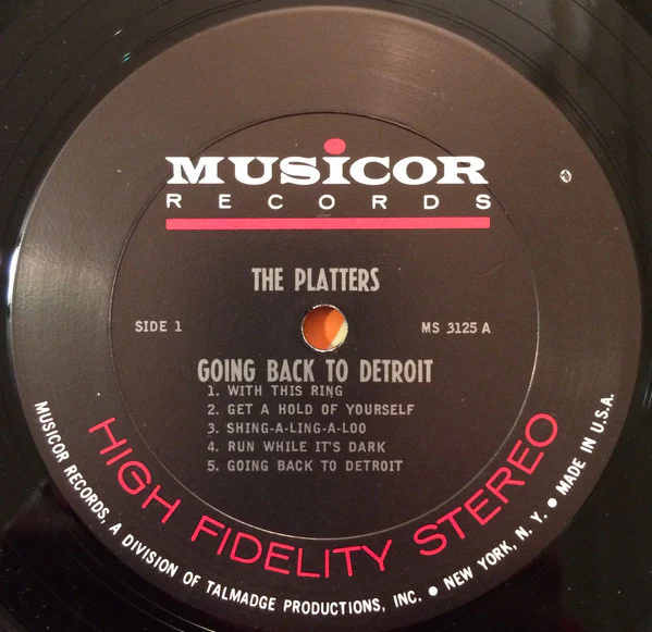The Platters - Going Back To Detroit (LP, Ter) (Good Plus (G+)) - Image 3
