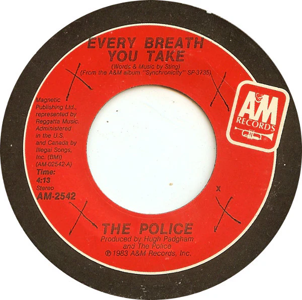 The Police - Every Breath You Take (7", Single, Styrene, X -) (Very Good Plus (VG+)) - Image 3