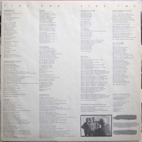 The Police - Synchronicity (LP, Album, BRY) (Very Good (VG)) - Image 4