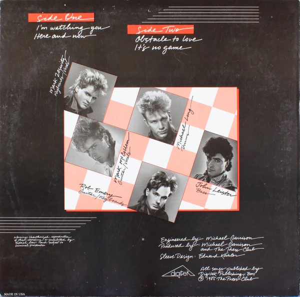 The Press Club - It's No Game (12", EP) (Very Good Plus (VG+)) - Image 2