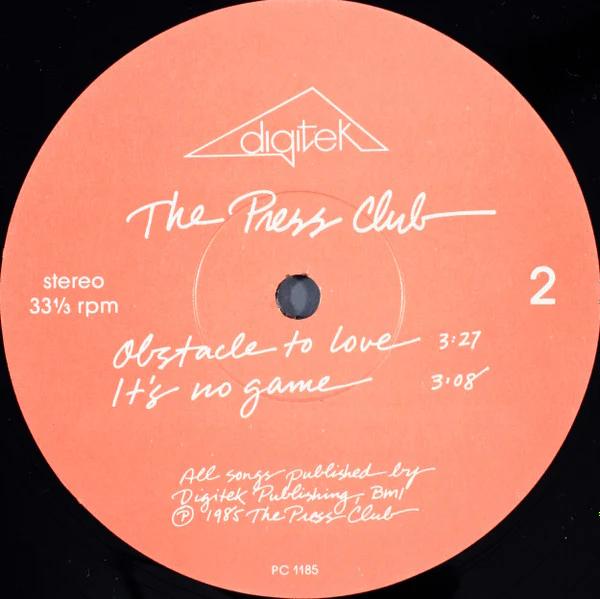The Press Club - It's No Game (12", EP) (Very Good Plus (VG+)) - Image 4