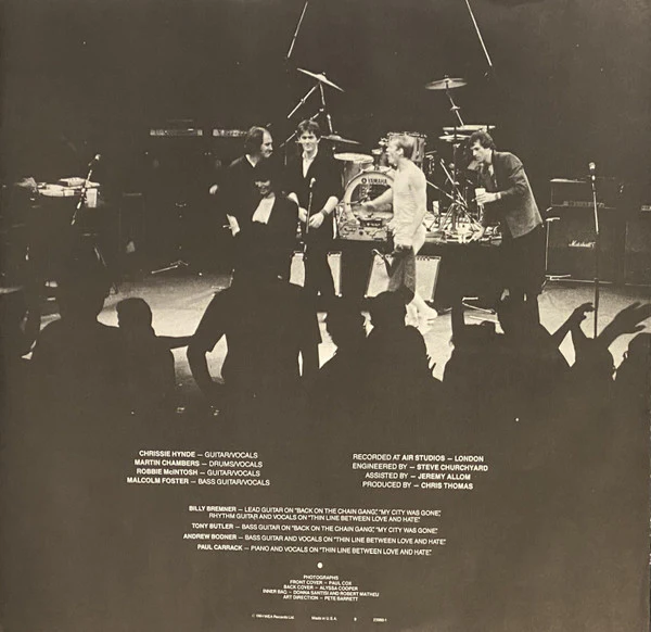 The Pretenders - Learning To Crawl (LP, Album, Club, SRC) (Very Good (VG)) - Image 5