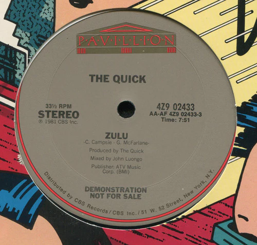 The Quick - Zulu (12", Promo) (Very Good (VG))