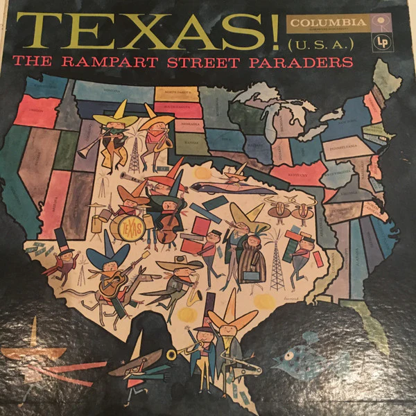 The Rampart Street Paraders - Texas U.S.A. (LP, Mon) (Very Good (VG))