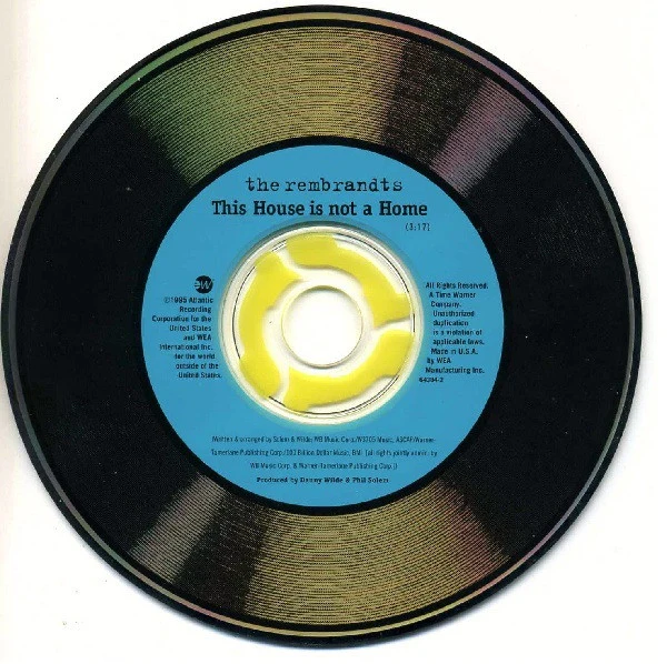 The Rembrandts - This House Is Not A Home (CD, Single) (Near Mint (NM or M-)) - Image 3