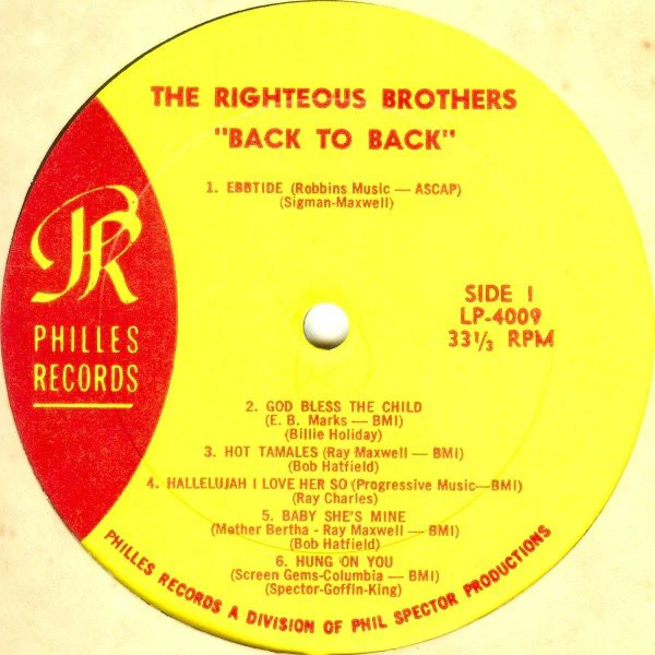 The Righteous Brothers - Back To Back (LP, Album, Mono) (Very Good (VG)) - Image 3