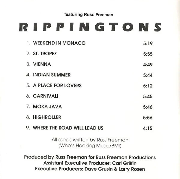 The Rippingtons Featuring Russ Freeman - Weekend In Monaco (CD, Album) (Near Mint (NM or M-)) - Image 3