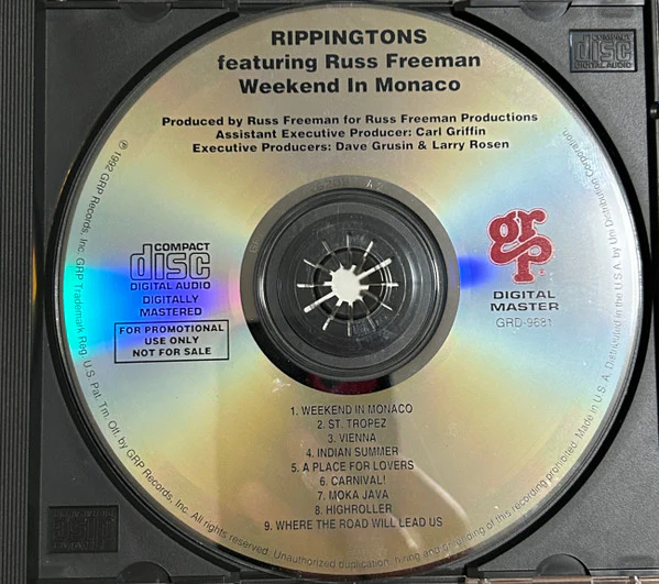 The Rippingtons, Russ Freeman - Weekend In Monaco (CD, Album, Promo) (Near Mint (NM or M-)) - Image 3