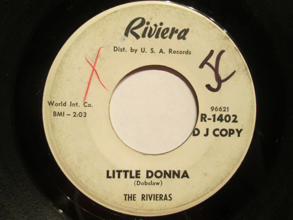 The Rivieras - Let's Have A Party (7", Promo) (Very Good Plus (VG+)) - Image 2