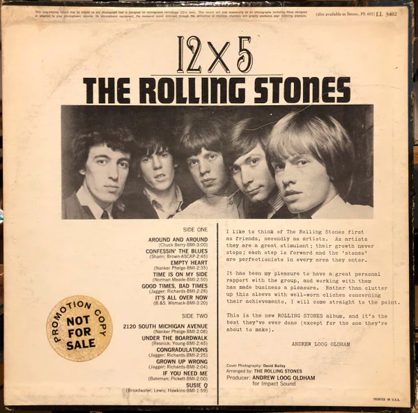 The Rolling Stones - 12 X 5 (LP, Album, Mono) (Good Plus (G+)) - Image 5