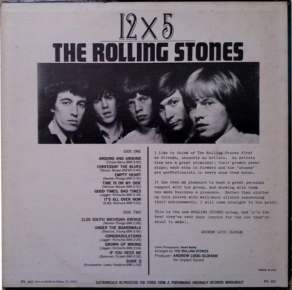 The Rolling Stones - 12 X 5 (LP, Album, RE, RP) (Very Good (VG)) - Image 2