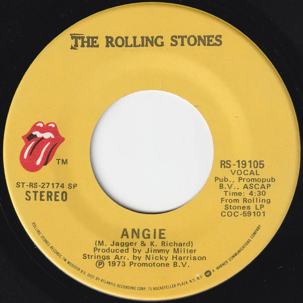The Rolling Stones - Angie (7", Single, RE, Spe) (Near Mint (NM or M-))