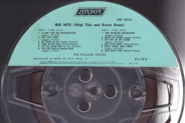 The Rolling Stones - Big Hits (High Tide And Green Grass) (Reel, 4tr Stereo, 7" Reel, Comp) (Very Good Plus (VG+)) - Image 3