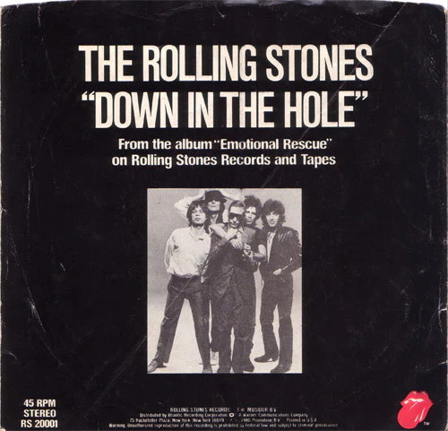 The Rolling Stones - Emotional Rescue (7", Single, SP ) (Good Plus (G+)) - Image 2
