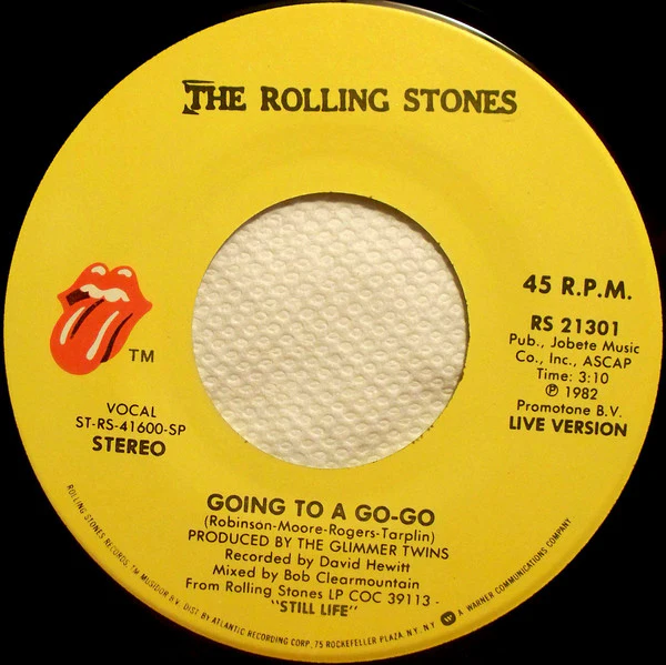 The Rolling Stones - Going To A Go Go (Live) (7", Single, Spe) (Good Plus (G+)) - Image 3