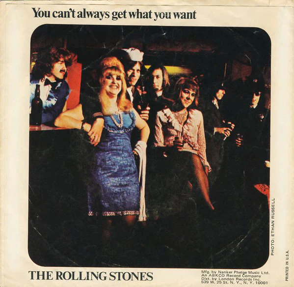 The Rolling Stones - Honky Tonk Women / You Can't Always Get What You Want (7", Single, Styrene, She) (Very Good (VG)) - Image 2