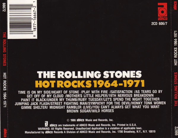 The Rolling Stones - Hot Rocks 1964-1971 (2xCD, Comp, RE, RM) (Very Good Plus (VG+)) - Image 2
