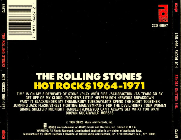 The Rolling Stones - Hot Rocks 1964-1971 (2xCD, Comp, RE, RM) (Very Good Plus (VG+)) - Image 2