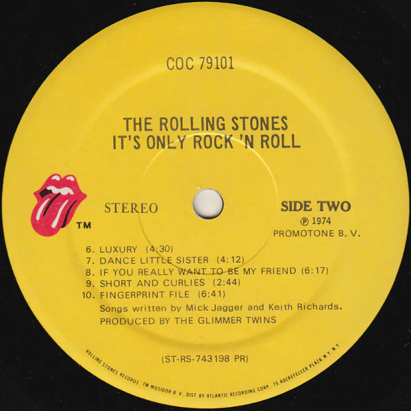 The Rolling Stones - It's Only Rock 'N Roll (LP, Album, PR ) (Very Good Plus (VG+)) - Image 4