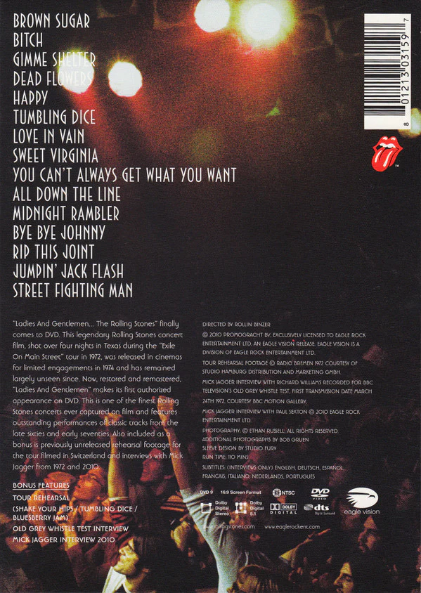 The Rolling Stones - Ladies & Gentlemen (DVD-V, Multichannel, NTSC) (Near Mint (NM or M-)) - Image 2