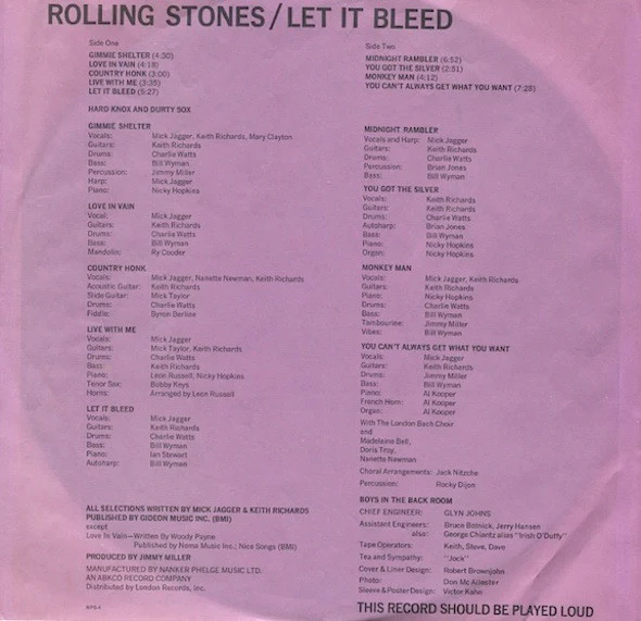 The Rolling Stones - Let It Bleed (LP, Album, Ter) (Good Plus (G+)) - Image 4