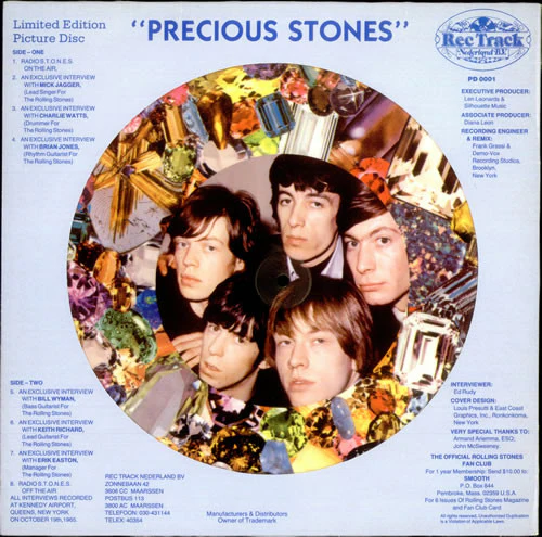 The Rolling Stones - Precious Stones (LP, Pic) (Very Good Plus (VG+))