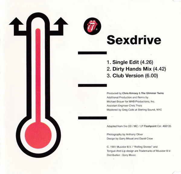 The Rolling Stones - Sexdrive (CD, Maxi) (Very Good Plus (VG+)) - Image 2