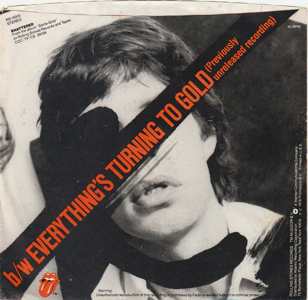 The Rolling Stones - Shattered (7", Single, Spe) (Very Good (VG)) - Image 2