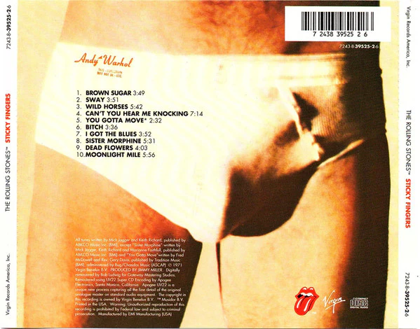 The Rolling Stones - Sticky Fingers (CD, Album, RE, RM) (Very Good Plus (VG+)) - Image 2