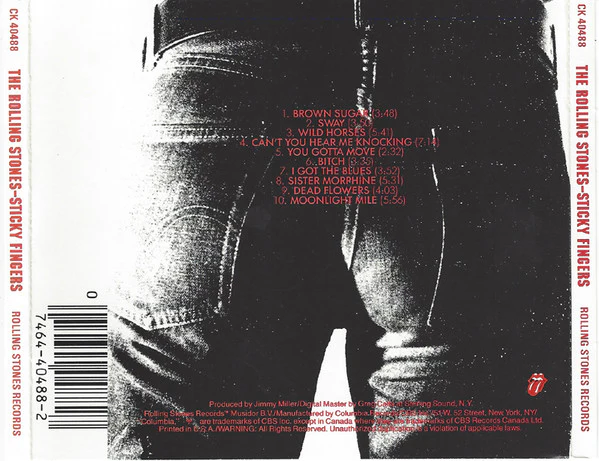 The Rolling Stones - Sticky Fingers (CD, Album, RE) (Very Good Plus (VG+)) - Image 2